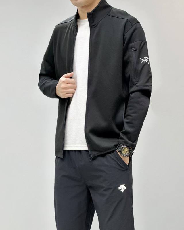 Arc'Teryx Men's Casual Stand Collar Cardigan Jacket (Ddd) A classic, stylish, si