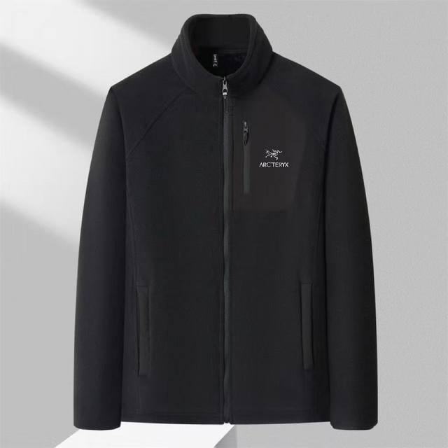 Arc'teryx Men's Double-Layer Fleece-Lined Thick Outdoor Sports Casual Hooded Jac