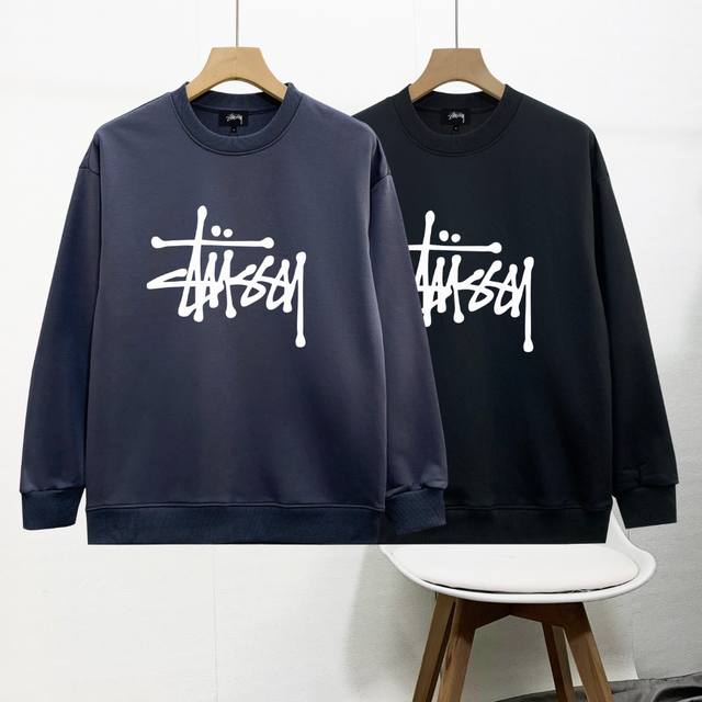 New Arrival Stsssy - Autumn/Winter New Crew Neck Terry Cloth Sweatshirt for Coup