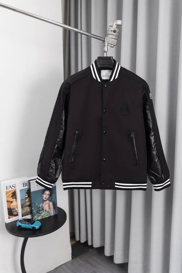 Su Style No.: S006 Top-tier version Moncler Fw25 new wool patchwork leather slee