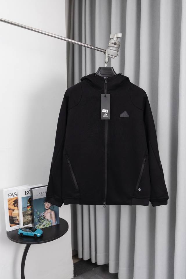 Su Style No. M004 Adidas Solid Color Cardigan Sweatshirt Early Autumn Loose Hood