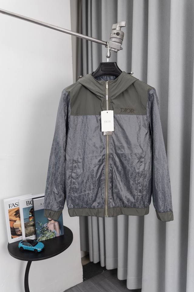 Su Style No. M001 Dior logo all-over print hooded jacket Rare find through trade