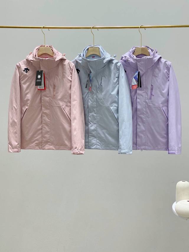 Three-in-one! Descente hot-selling item. Colors: Blue, Purple, Pink. Sizes: S-4X