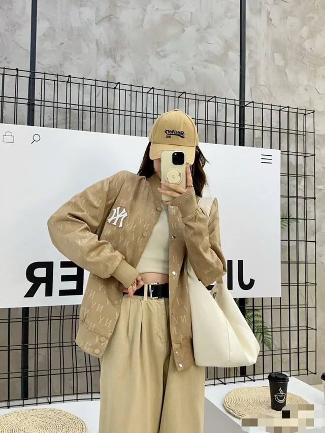 New Arrival 2025 Korean Trendy Brand Mlb Authentic New Color Block Monogram All-