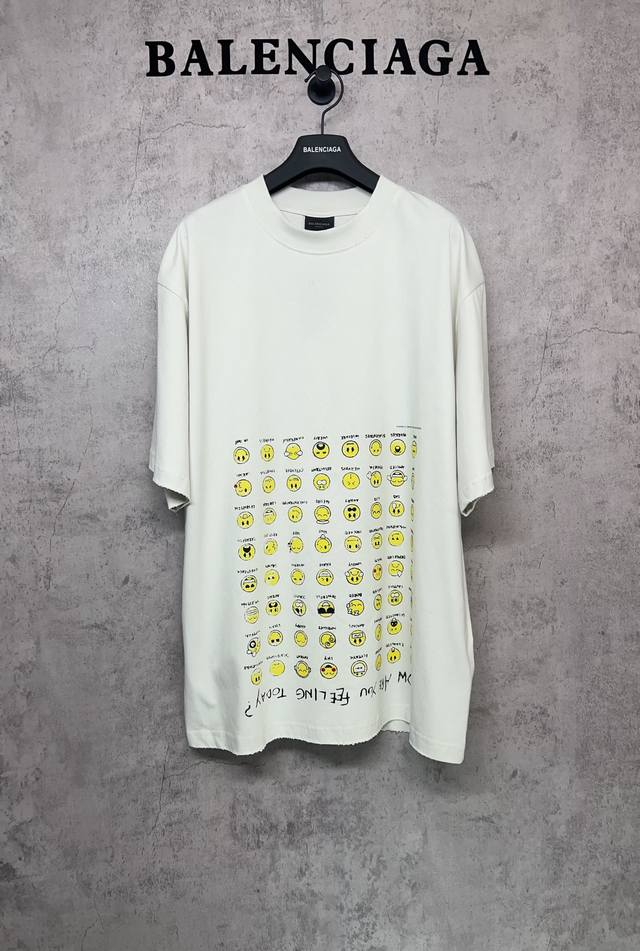 Balenciaga Top-Tier Official Version Quality 25Ss Latest Smiley Face Emoji Serie