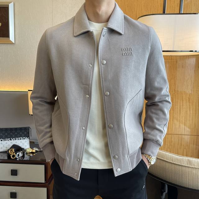 MiuMiuSs Autumn Hot Selling Wool Jacket, made of custom high-quality polyester f