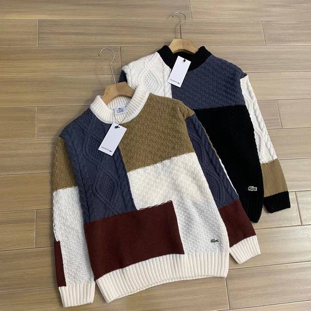 Lacoste's new men's sweater, a classic and versatile color that exudes elegance,