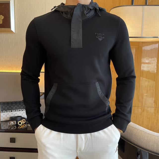 Prada SS Fall Hot New Arrival, Top-Quality Fashionable Cashmere Pullover Sweatsh