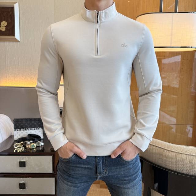 Alo 2025Ss Autumn Hot New Arrival, Top-Quality Stylish Stand-Up Collar Sweatshir