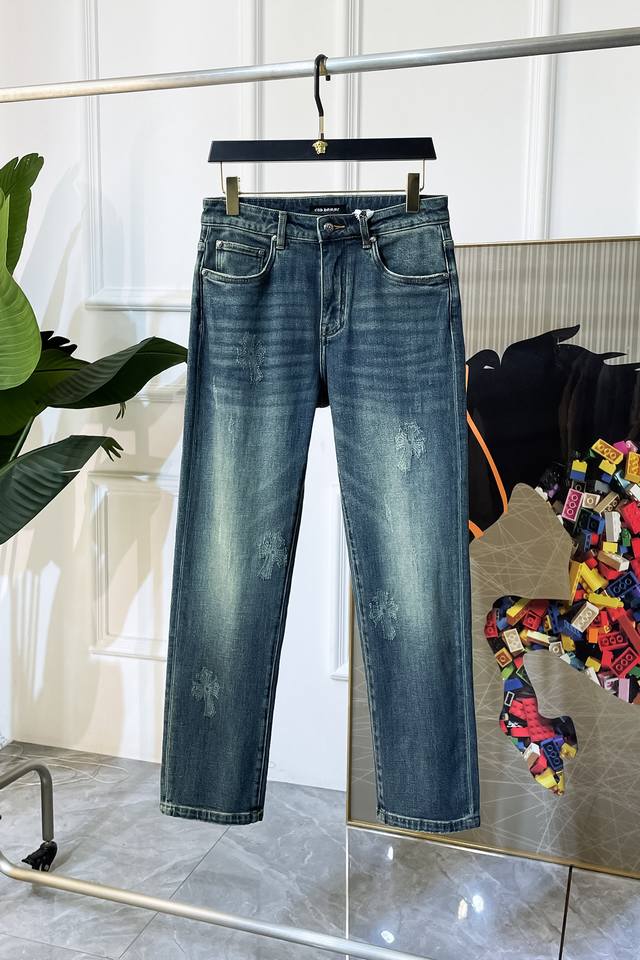 Chrome Core 2025Ss Year of the Snake Autumn/Winter Loose Fit Jeans. 1:1 replica