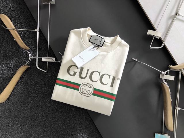 Gucc* High-Quality 21 Top-Tier Terry Print Hoodie with Letter Print, Made of Pur