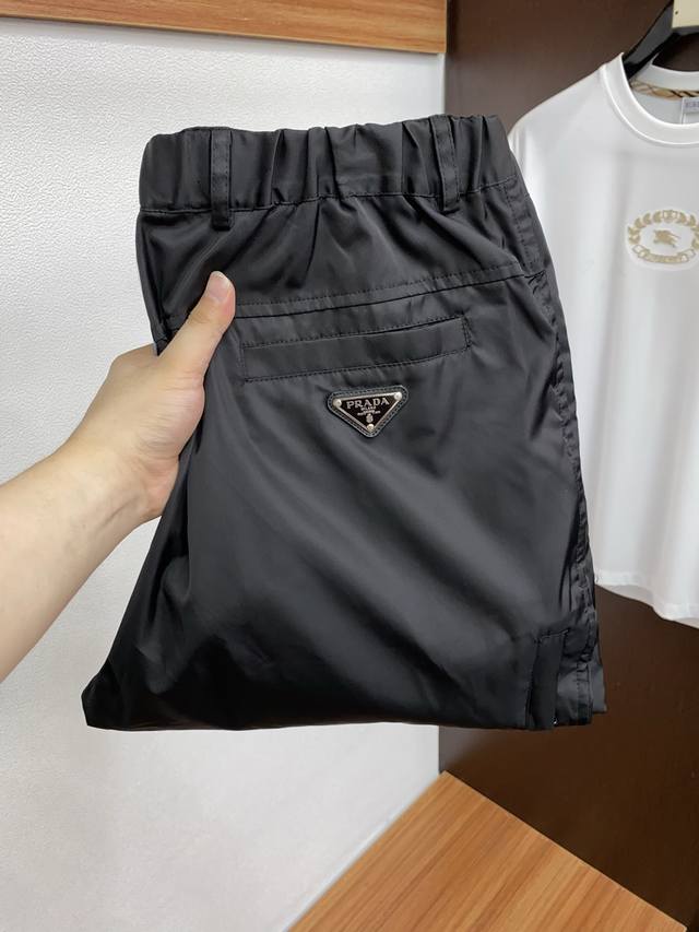 Prada 2025Ss Early Autumn/Winter New Arrival Men's Sports Outdoor Casual Pants -