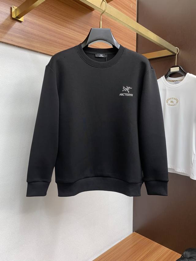 Arc'teryx Men's High-End Simple Crew Neck Thickened Air Cotton Long-Sleeve Sweat