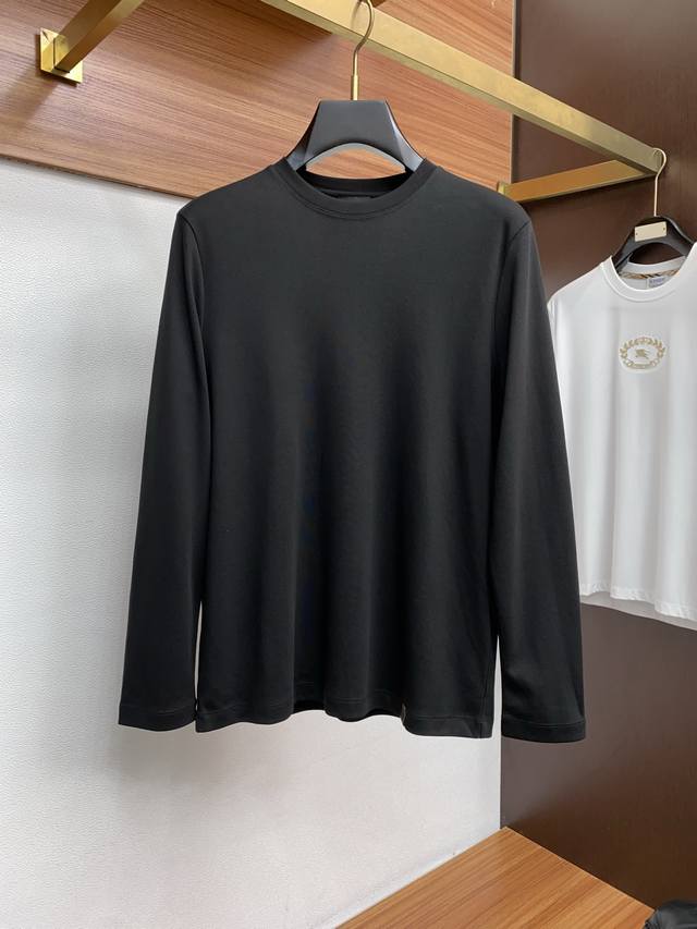 Brioni Autumn/Winter New Men's Long-Sleeved Casual Base Layer Shirt, Foreign Tra