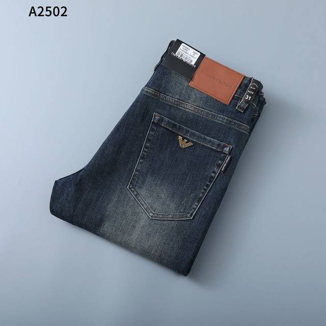 Armani 2025 Early Autumn New Men's Jeans - Original Fabric, Original Wash! Impor