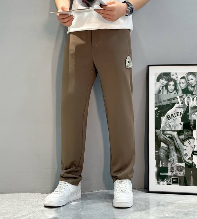 Balm Ain 2025S New Casual Pants. High-quality Indian silk for a subtle and styli