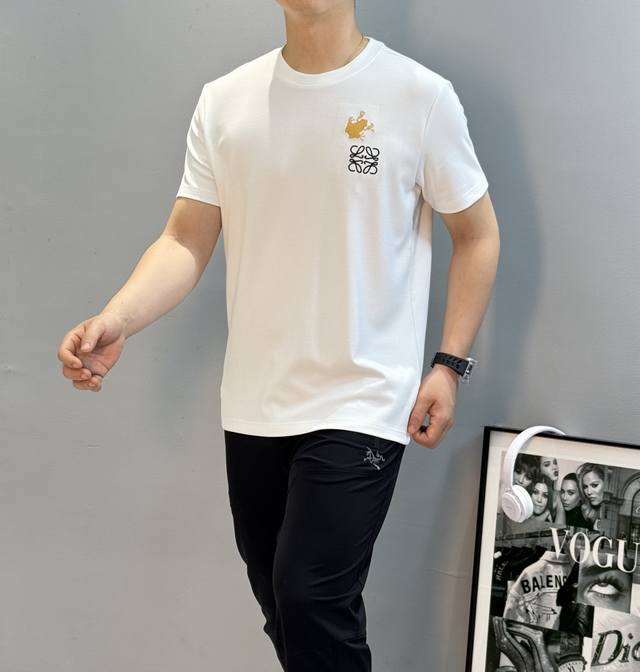 Loew*E 25S New Men's Crew Neck Short-Sleeve T-Shirt - Original Product Recommend