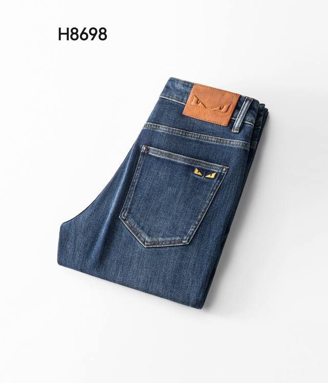 Jh Fendi 2025Ss New Original Single-Style Hot-Selling Jeans, Super Custom Style,