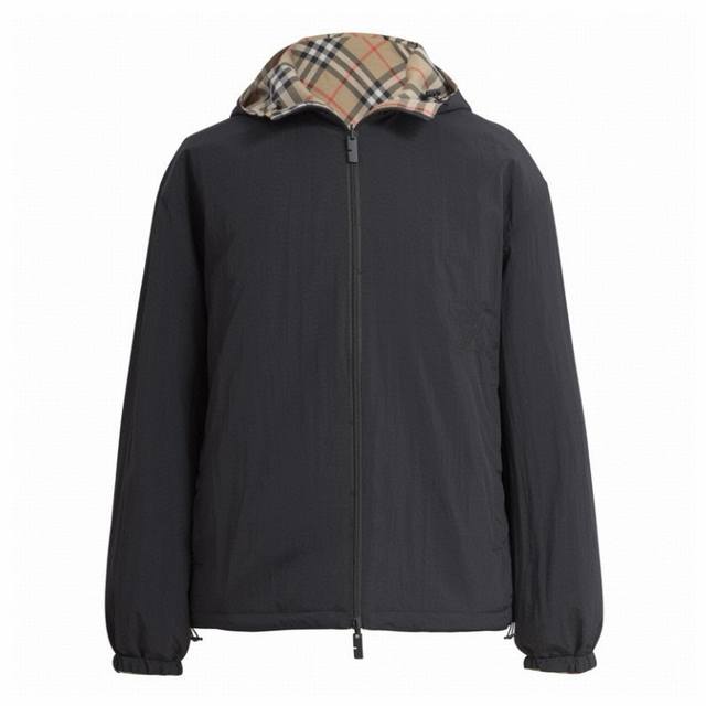 Exclusive Supply: Bbr War Horse Embroidered Plaid Reversible Zipper Jacket, Khak