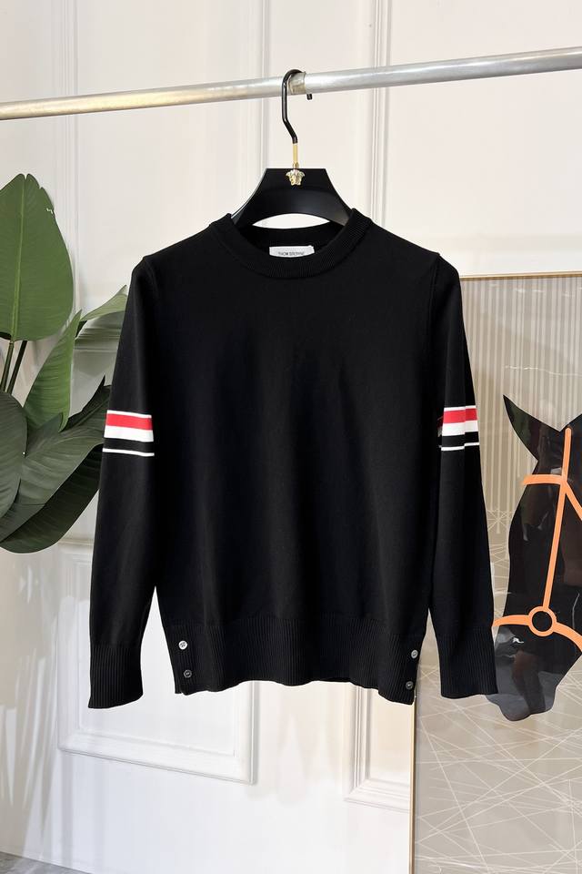 Tb 2025Ss Jacquard Sweater, the latest autumn/winter style! High-quality Italian