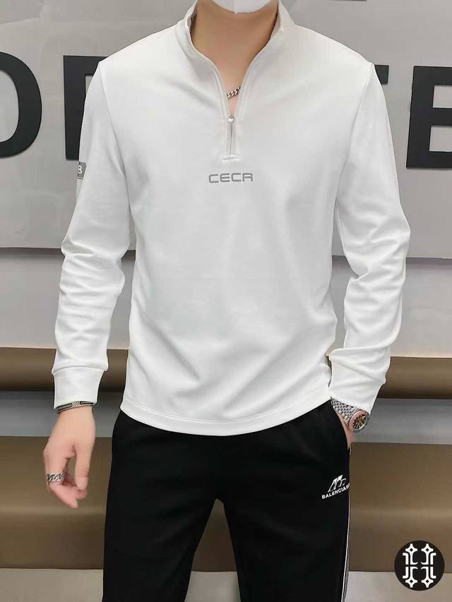 Gucci 2025 Autumn/Winter New Men's Half-Zip Pullover Sweatshirt. Available in st