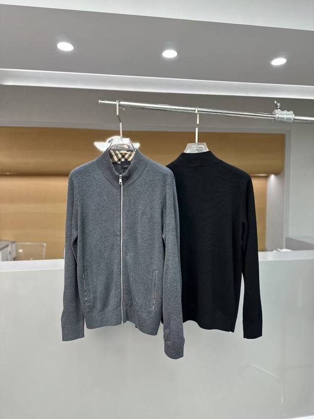 Burber*Y 2025 Autumn/Winter New Men's Casual Knit Cardigan. Newest arrival, curr
