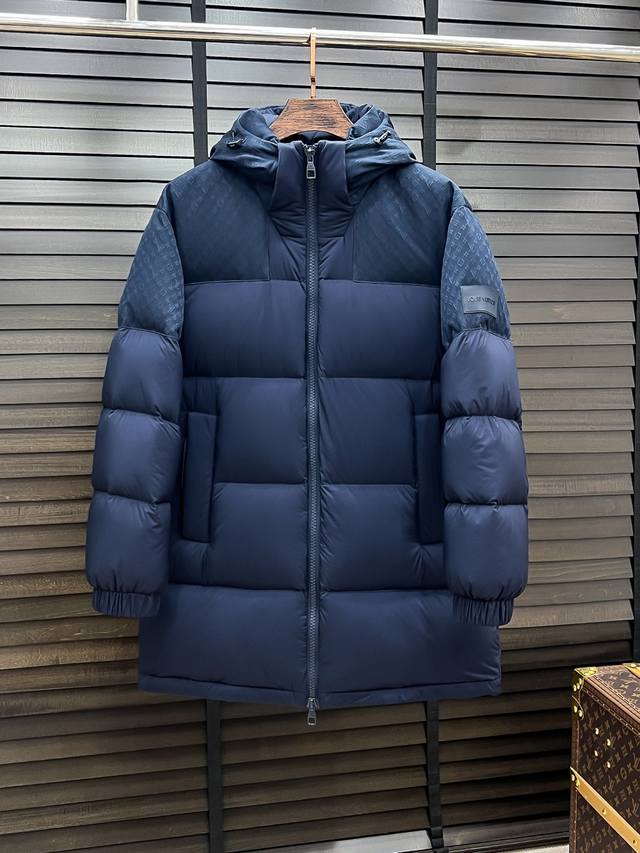 Qian Yu C-72 Louis Vuitton 2025 Autumn/Winter Men's Fashion Hooded Long Down Jac