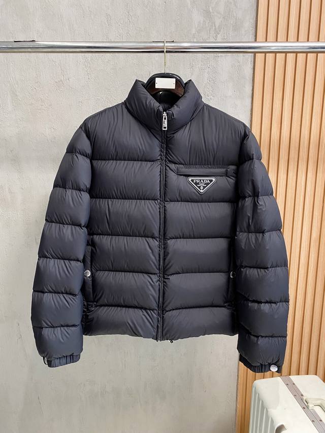 Tu Premium Down Prada Tech Lightweight Fabric Down Jacket. Filled with goose dow