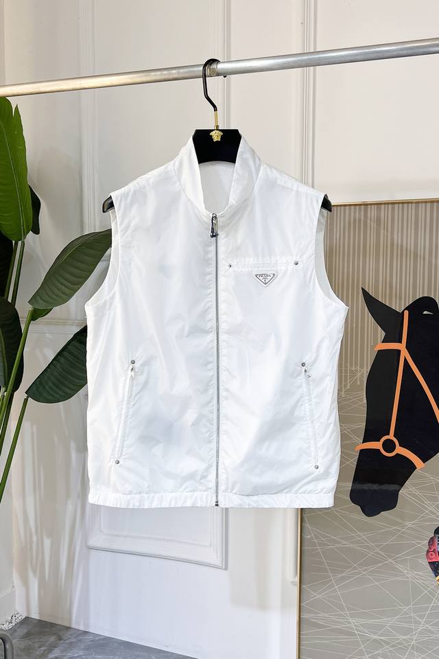 Prada 2025 Spring/Summer Year of the Snake Reversible Vest, made of custom high-