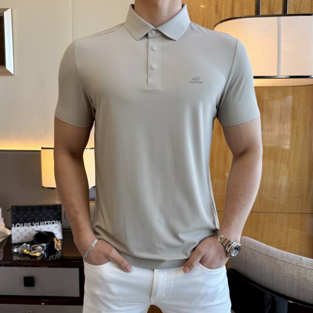 Armani 2025 Spring/Summer Polo Collar Short-Sleeve Collection. Made from premium