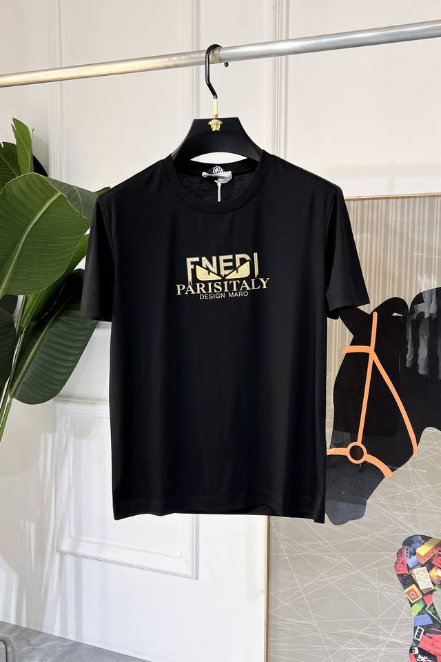 Fendi 2025Ss Year of the Snake Spring/Summer Premium Short-Sleeve T-Shirt, Offic