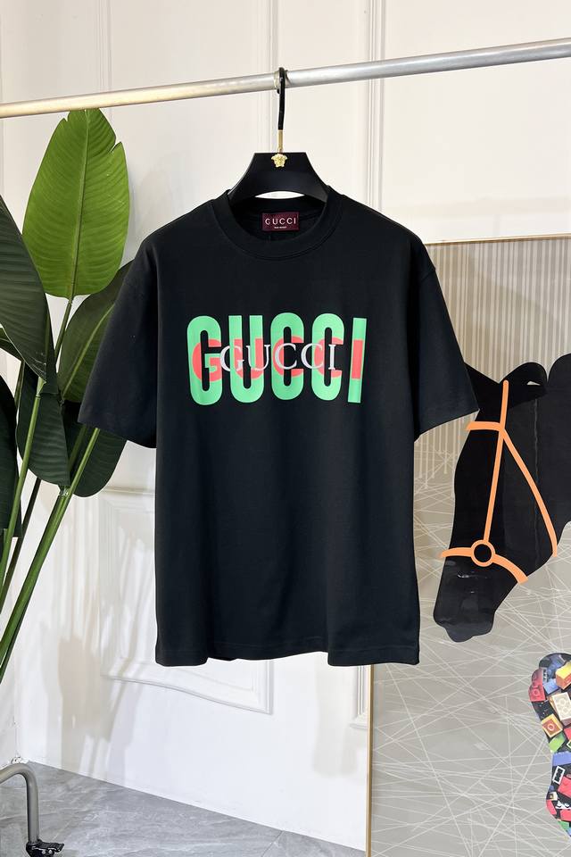 Gucci 2025Ss Year of the Snake Spring/Summer Premium Wide-Sleeve T-Shirt, Offici