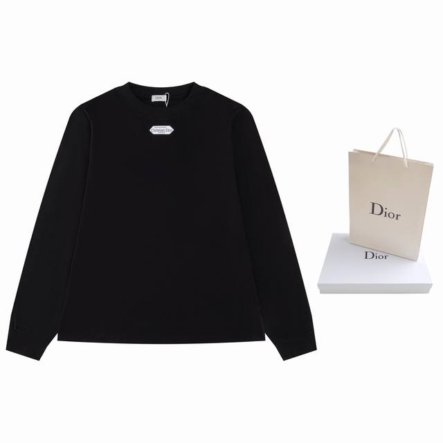 Top Version. Official Website Quality. Dior Paris Logo Long-Sleeve T-Shirt. This