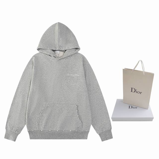 Top-tier version. Official website quality. Dior classic logo hooded sweatshirt