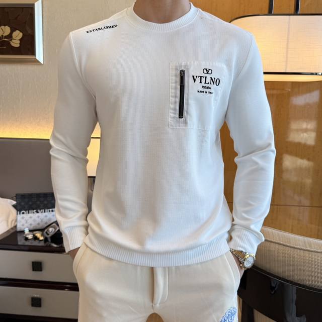 Valentino SS Autumn Hot New Arrival, Top-Quality Fashion Pullover Sweatshirt, a