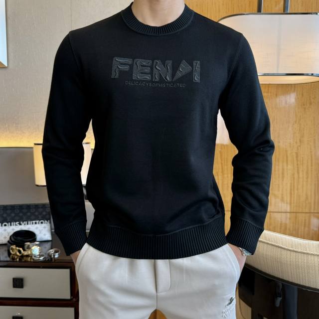 Fendi Ss Autumn Hot New Arrival, Top-Quality Fashionable Pullover Wool Sweatshir