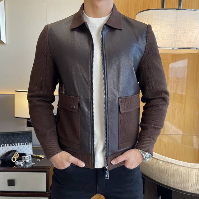 V-brand Rentino SS autumn hot-selling patchwork jacket, made of custom high-qual