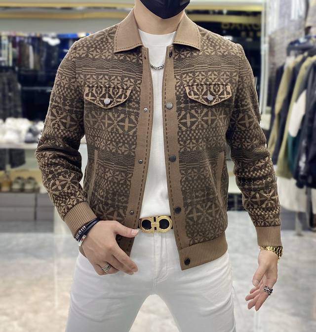 Lv Ss Autumn Hot Selling Knitted Wool Jacket, made with custom high-quality poly