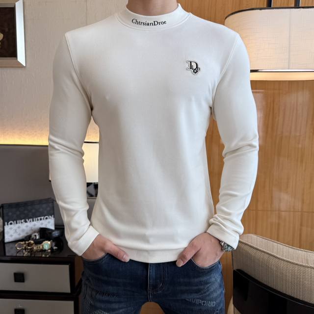 Dior Autumn Collection Hot Selling Cashmere Long-Sleeve T-Shirt. Made with custo