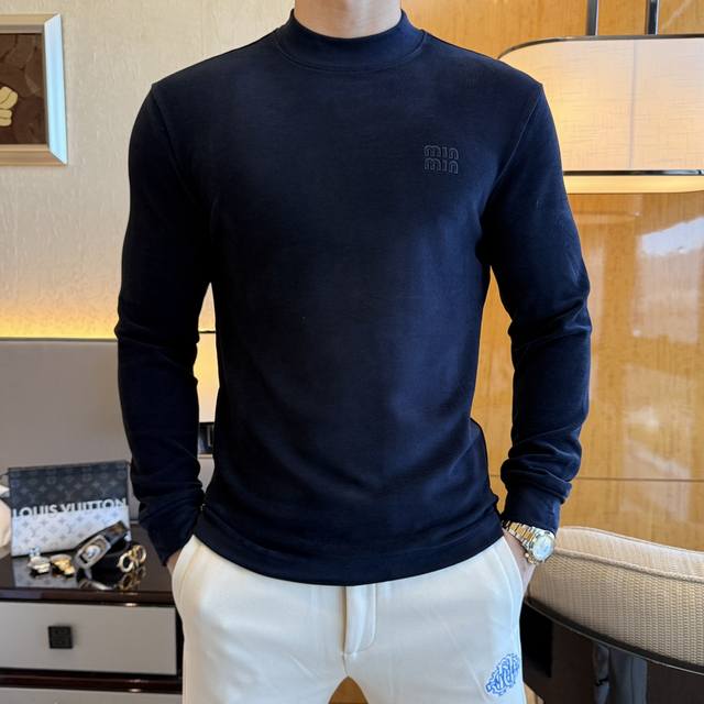 MiuMiuSs Autumn Hot Selling Thin Fleece Long-Sleeve T-Shirt. Made with custom hi