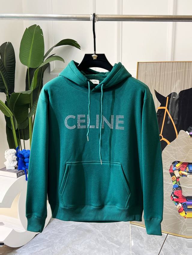 Celine SS Fall Hot New Arrival: Top-Quality Fashion Hooded Fleece Sweatshirt, a