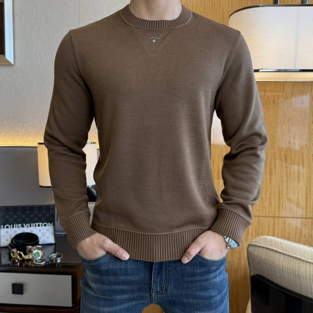 Prada SS Fall Hot New Arrival: Top-Quality Fashionable Pullover Wool Sweatshirt,