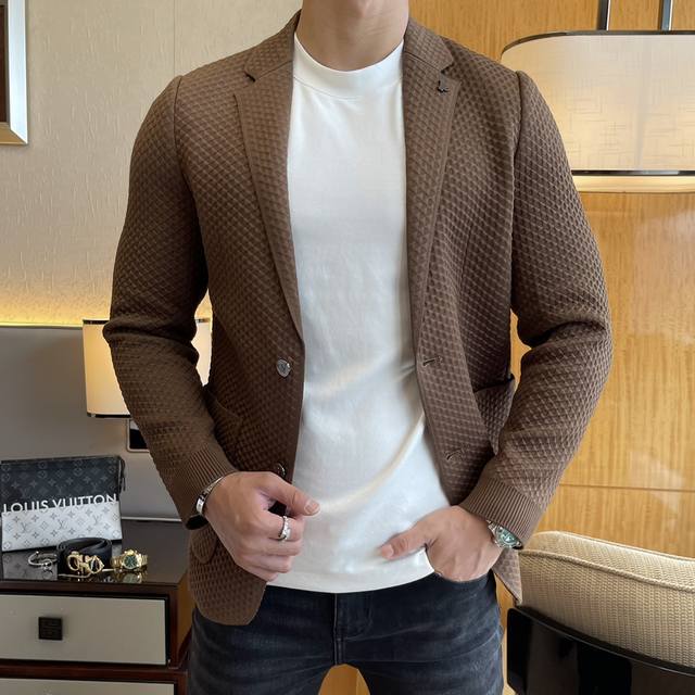 Prada SS Autumn Hot Selling Casual Knitted Blazer: The most fashionable and simp