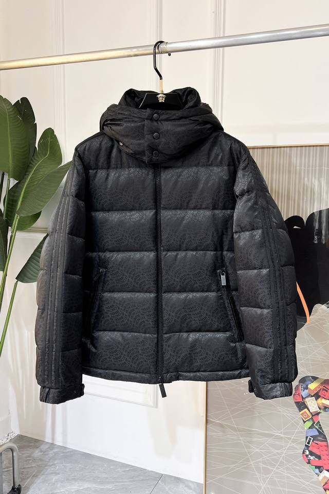 Top-tier market version! Moc X Adidas 24Fw collaboration down jacket with wavy j