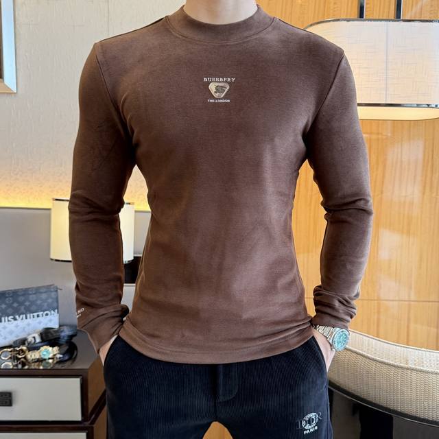 Burberry SS Autumn Hot Selling Cashmere Long-Sleeve T-Shirt. Made with custom hi