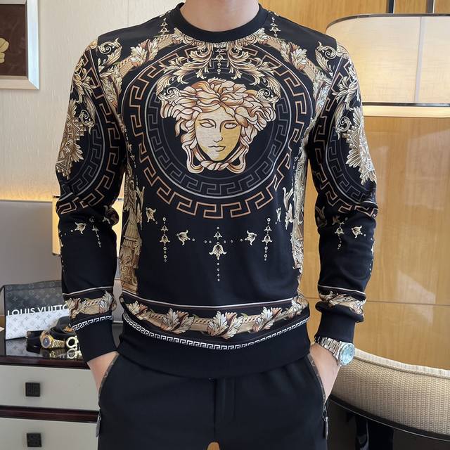 Versace SS Fall Hot New Arrival, Top-Quality Fashionable European-Style Pullover