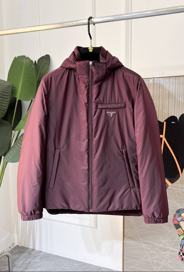 Down Jacket - Prada Exclusive Autumn/Winter New Hooded Down Jacket, Rarely Avail