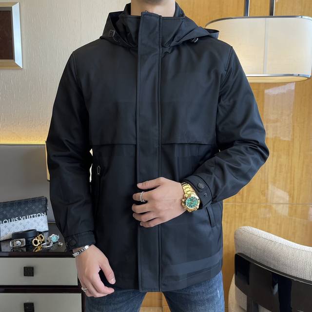 Burberry SS Fall Hot Selling Mid-Length Jacket, made of custom high-quality poly