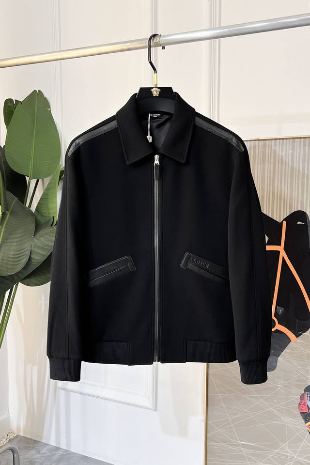 TF Ss Autumn Hot Selling Genuine Leather and Wool Patchwork Jacket, made with cu