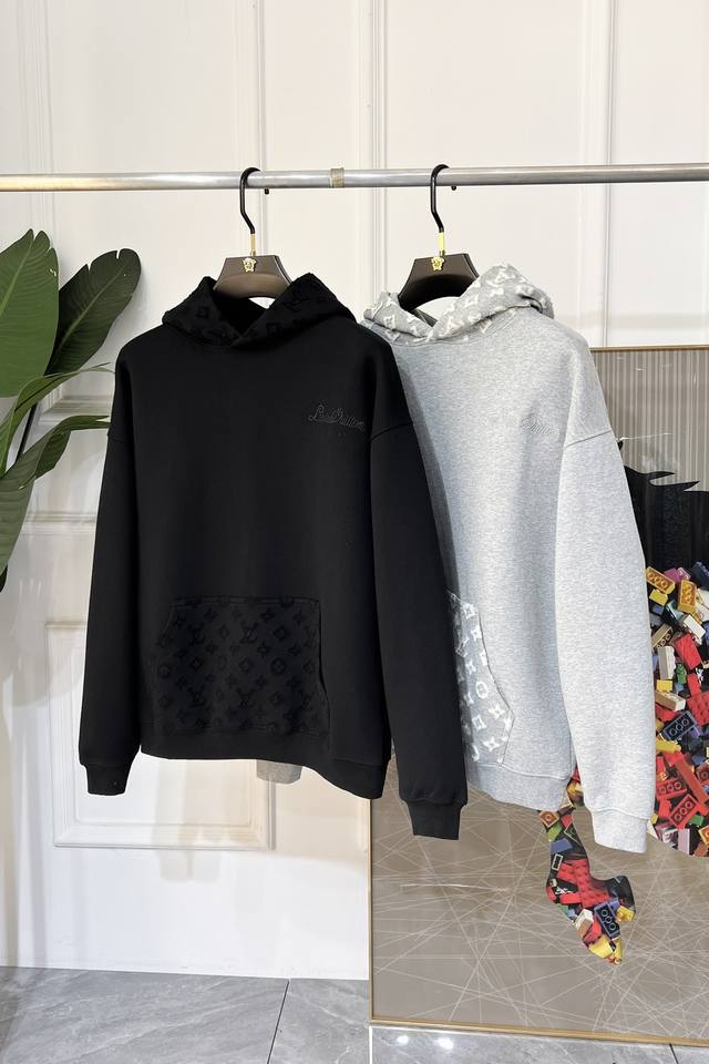 Lv Ss Autumn's hottest new arrival! Top-quality fashionable thick hooded sweatsh